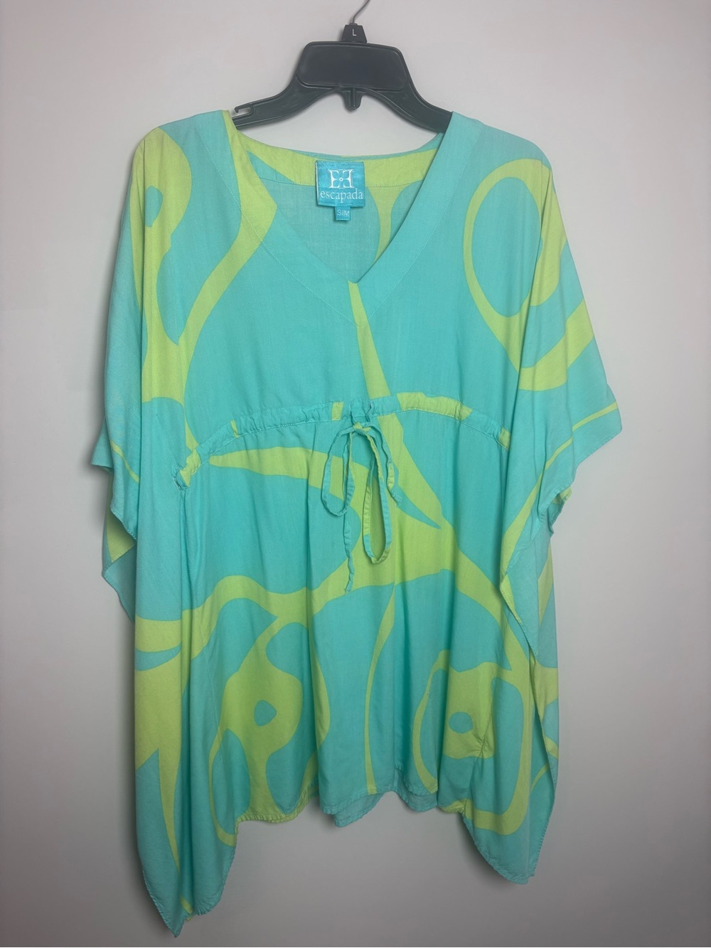escapada Turquoise and Lime Green Swim Coverup